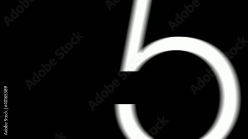 Graphic Countdown Flickering Mono HD