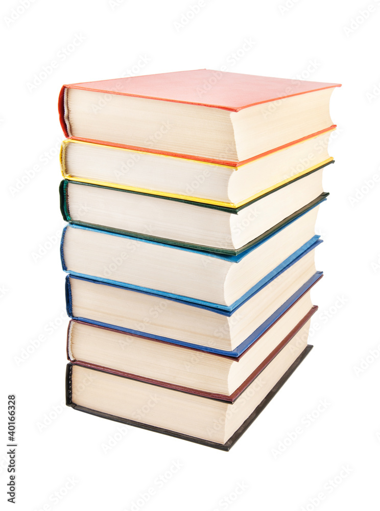 stack of books isolated on white stack of books isolated on white