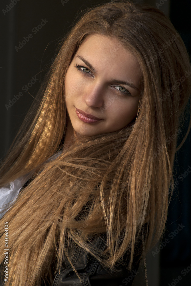 Naklejka premium beautiful girl