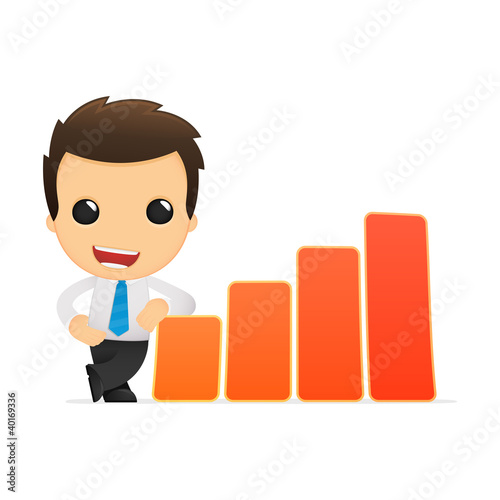 funny cartoon office worker
