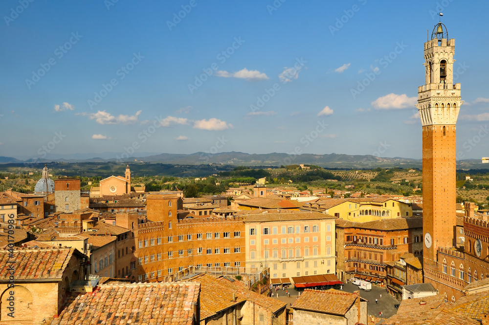cityscape of Siena