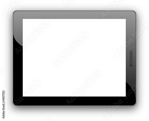 Tablet digitale vuoto orizzontale photo
