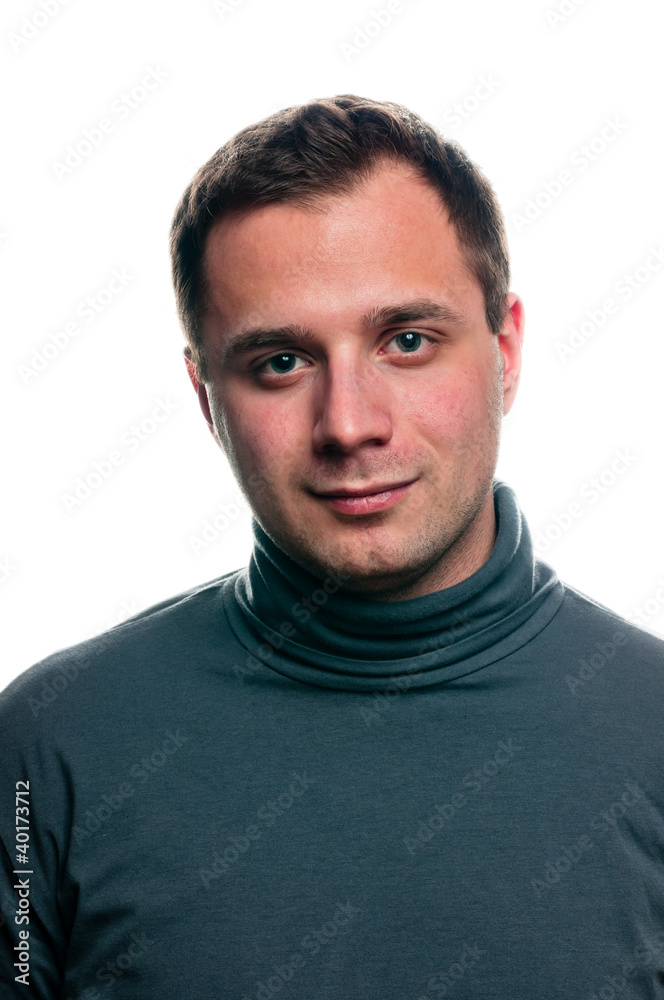 Classic isolated portrait of man Classic isolated portrait of man