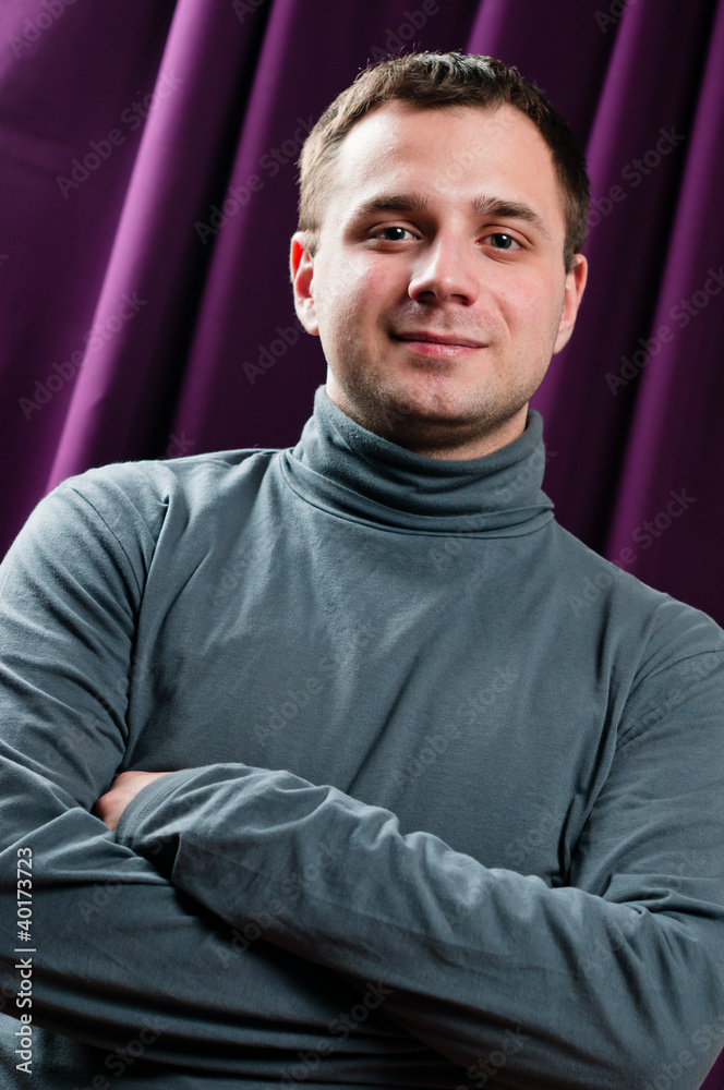 Man portrait with crossed arms Man portrait with crossed arms