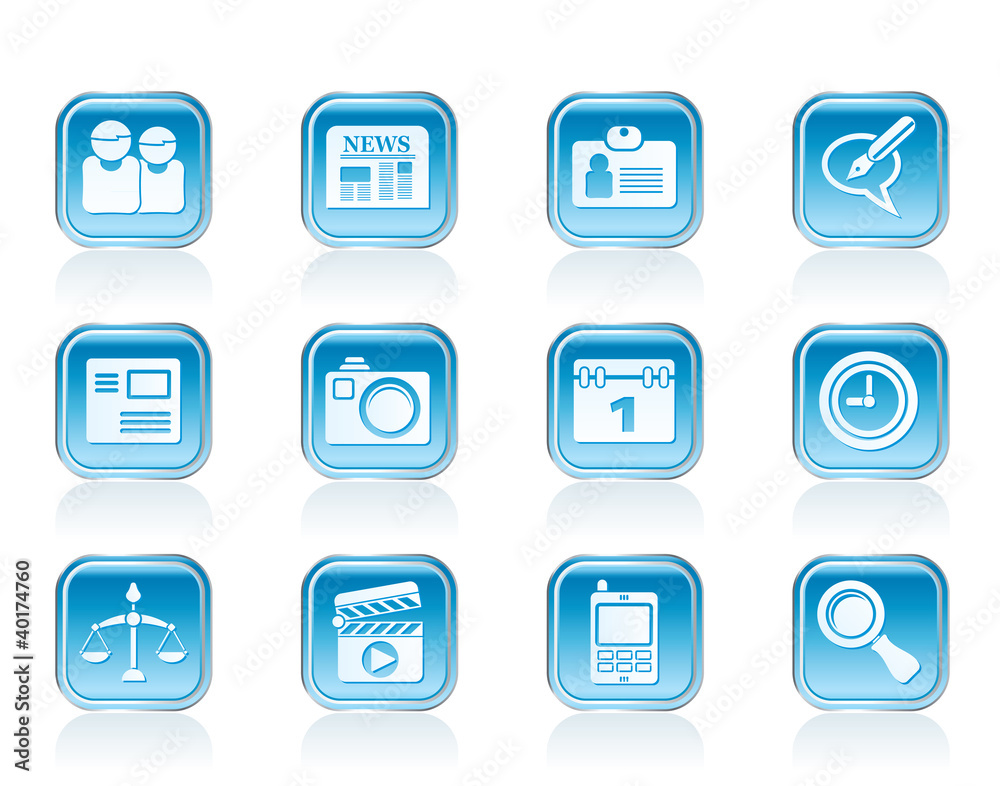web site, computer and business icons web site, computer and business icons