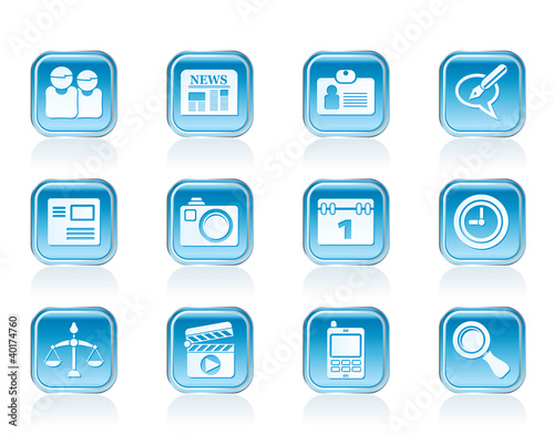 web site, computer and business icons