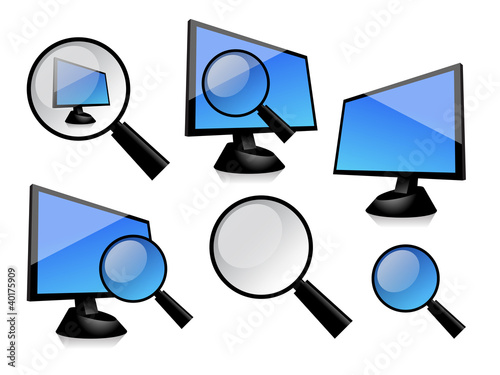 Monitor and magnifier