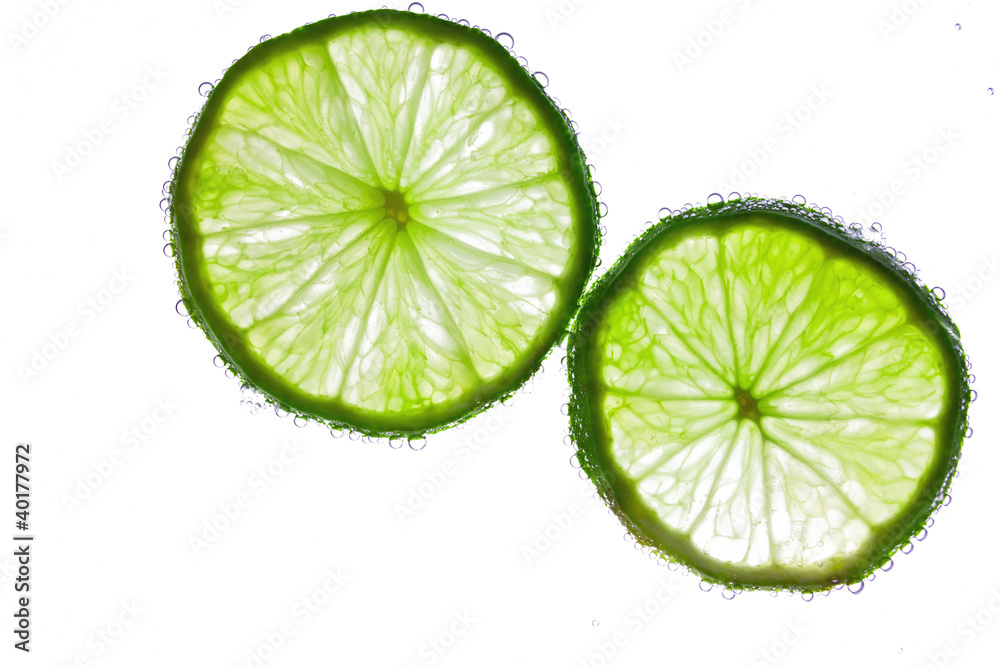Lime in the water