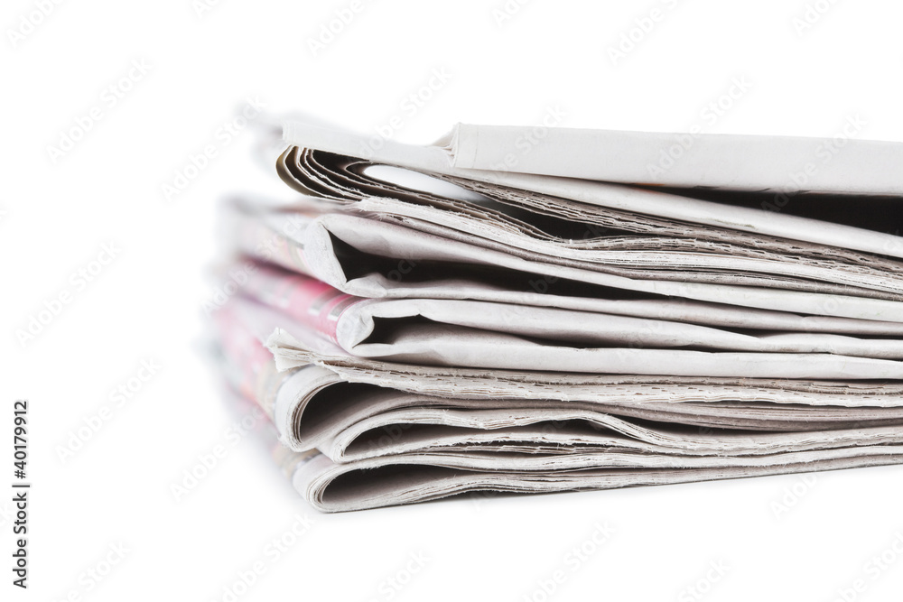 Stack of newspapers Stack of newspapers