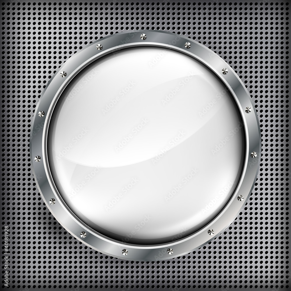 Metal banner with huge space for information. Metal banner with huge space for information.