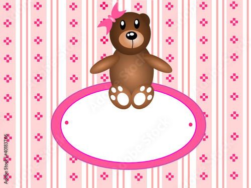 Teddy bear for baby girl