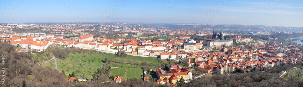 Panorama of Prague Castle and Hradcany, Prague, Czech republic