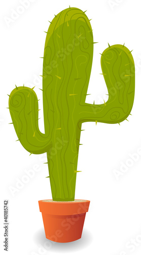 Cartoon Mexican Cactus