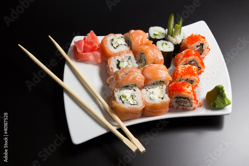 Japanese sushi seafood #40187528