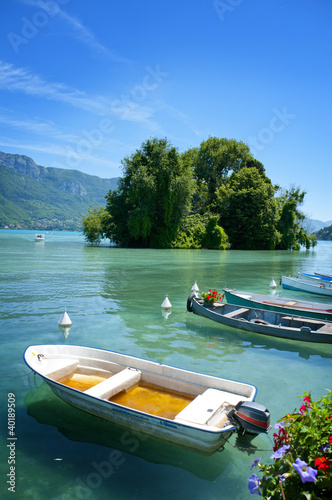 Obraz na płótnie Lake annecy w salonie