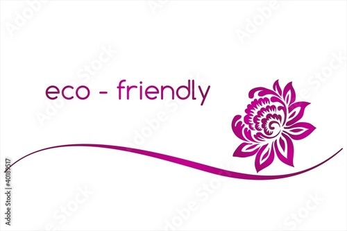 Fototapeta Naklejka Na Ścianę i Meble -  water lily , Buddha , Eco friendly business logo design	