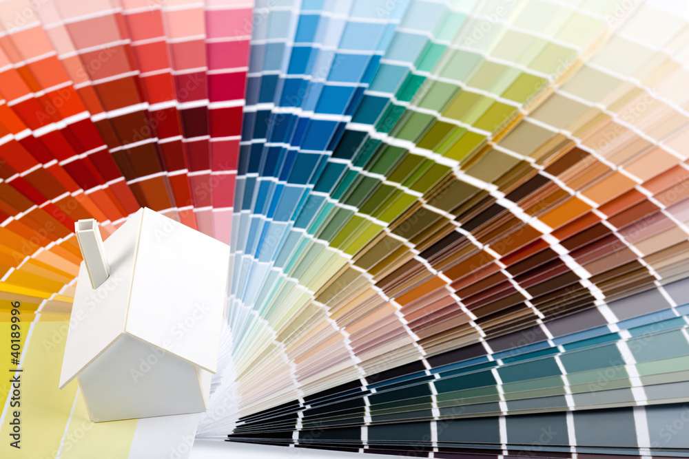 Obraz premium Model house on color palette