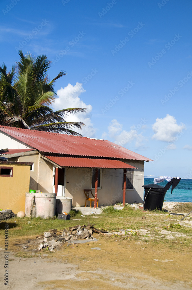 typical house architecture on beach San Luis San Andres Island C typical house architecture on beach San Luis San Andres Island C