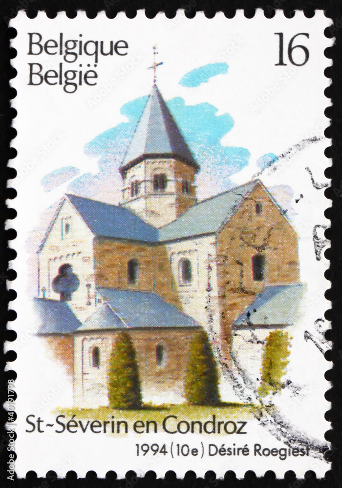 Postage stamp Belgium 1994 Church of St. Peter and Paul, Condroz