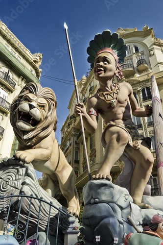 Obraz na płótnie Fallas Valencia 2012