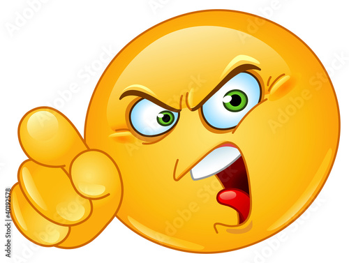 Accusing emoticon