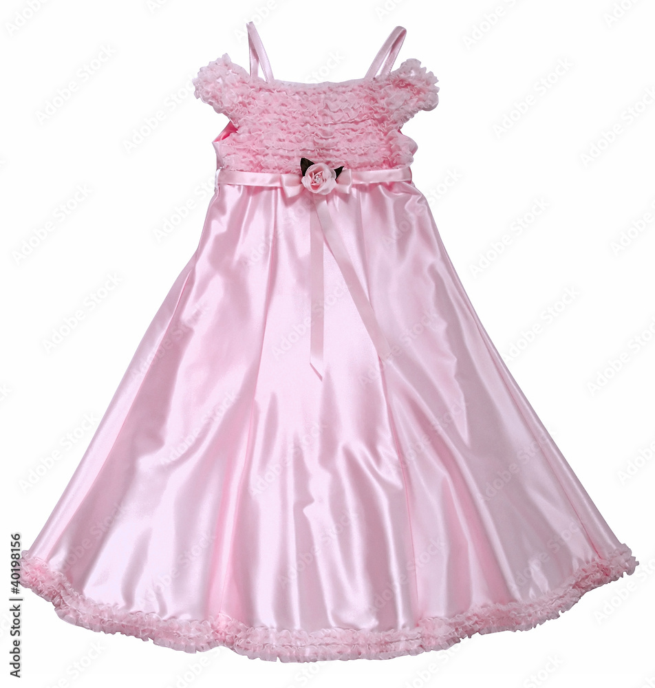 pink dress with rose pink dress with rose