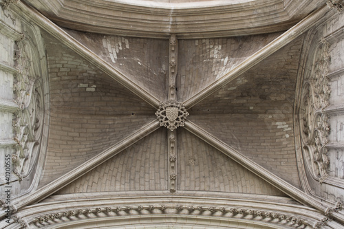 Detai shot of Saint Gatien cathedral in Tours