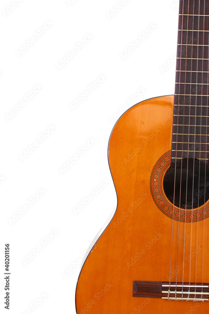 Obraz premium retro guitar isolated on white