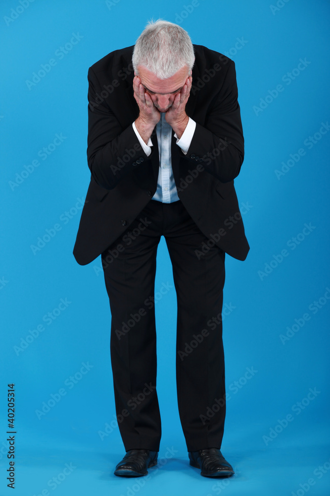 Horrified businessman Horrified businessman