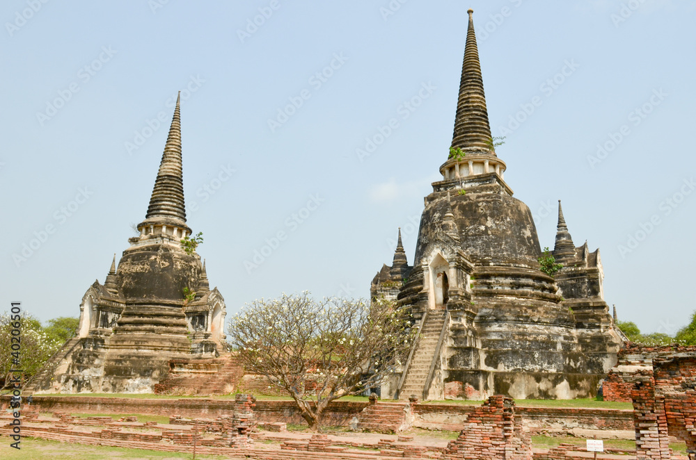 Au site d'Ayutthaya