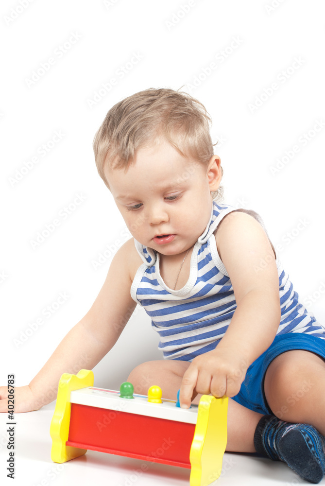 boy with a toy boy with a toy