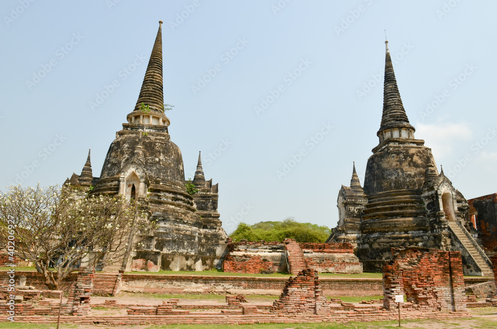 Fototapeta premium Au site d'Ayutthaya