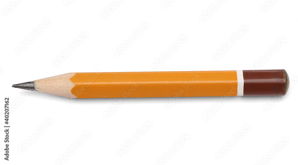 Fototapeta premium Regular pencil over white background