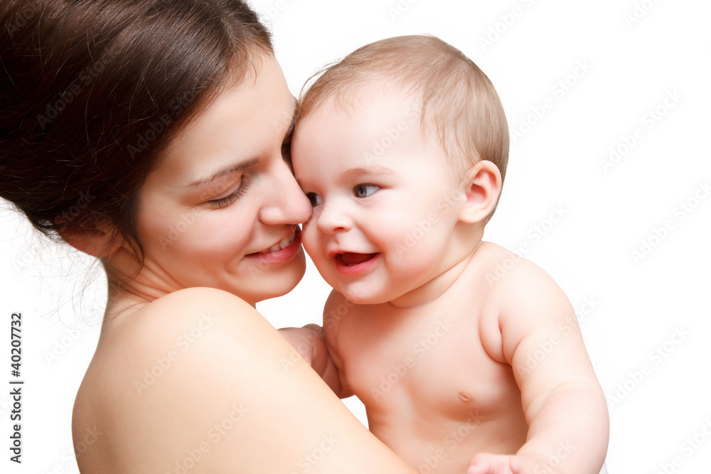 Happy mother with baby Happy mother with baby