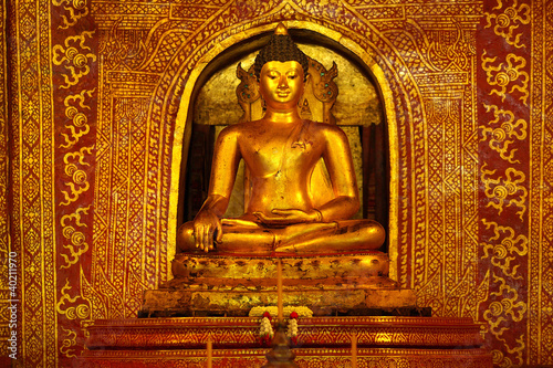 Golden Buddha statue (Phra Sihing Buddha)