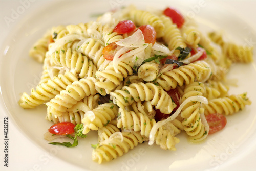 fresh pasta with tomato sauce
