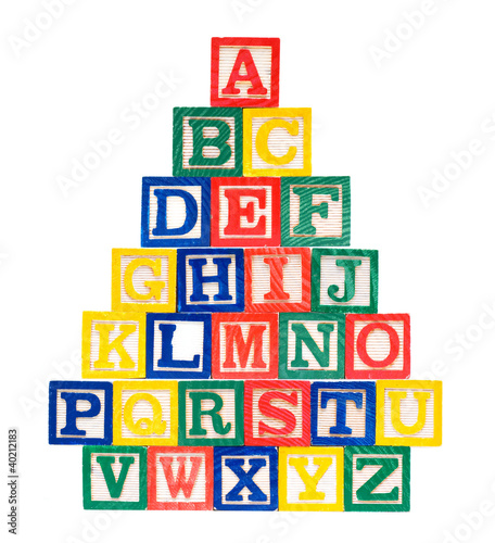 Wooden Alphabet Blocks-ABCD