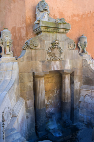 source of thermal water of the town of Caldes de Montbui