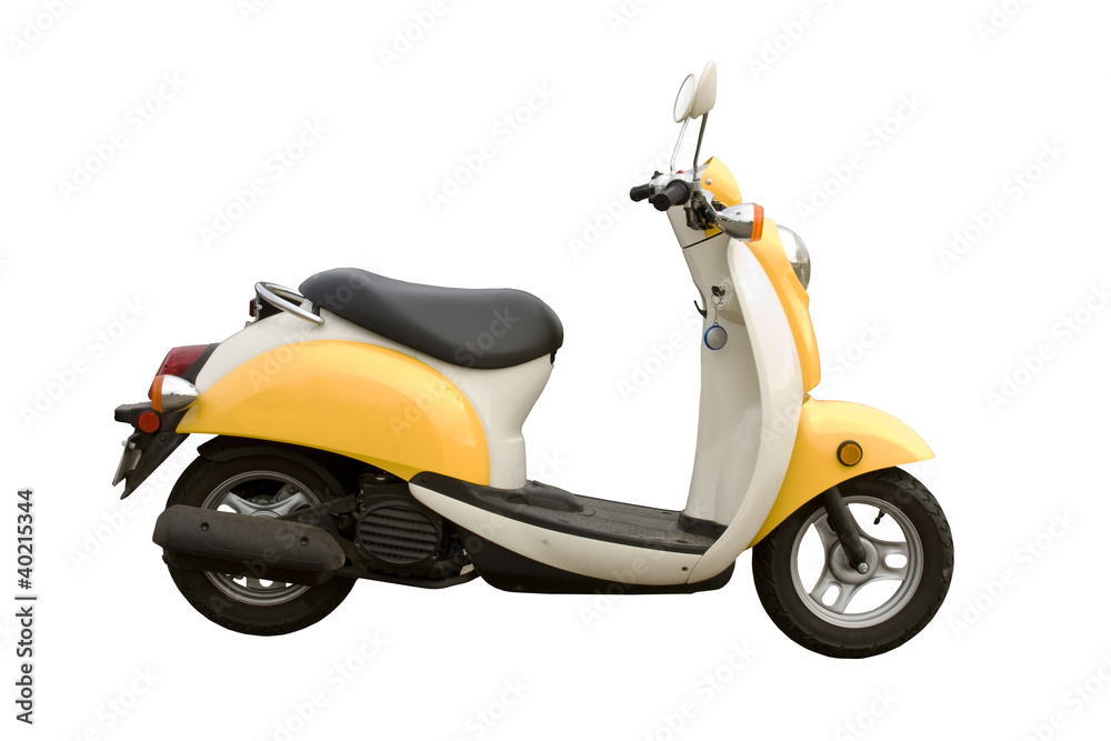 motor scooter isolated