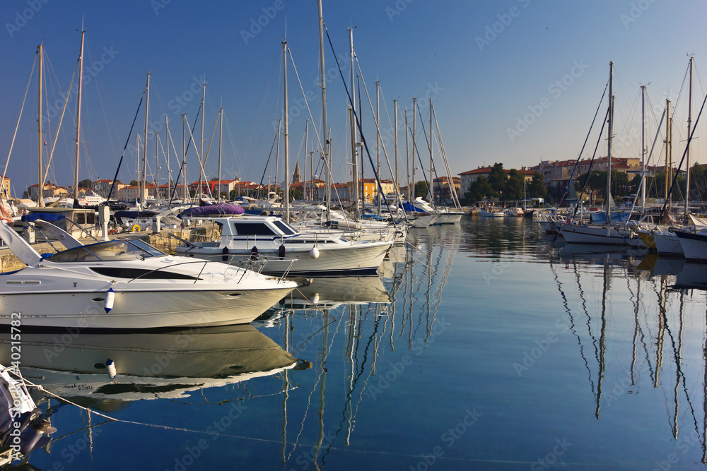 marina in Porec, Croatia