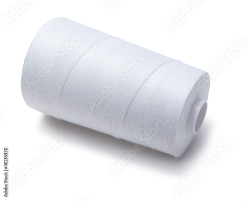 Bobbin of white thread