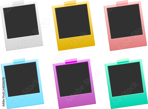 Colorful photo frames