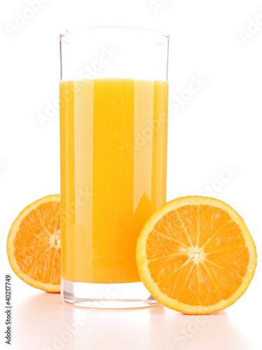 isolated orange juice