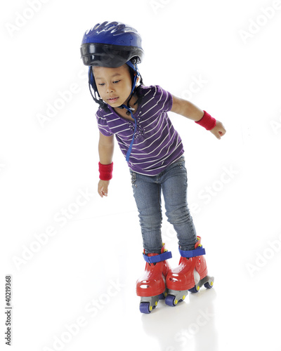 Obraz na płótnie Novice Skater
