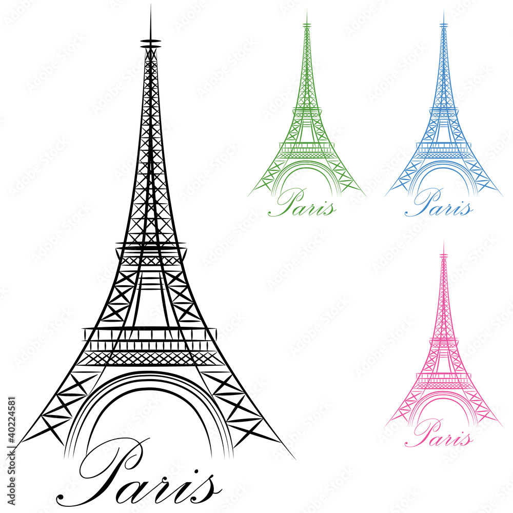 Paris Eiffel Tower Icon