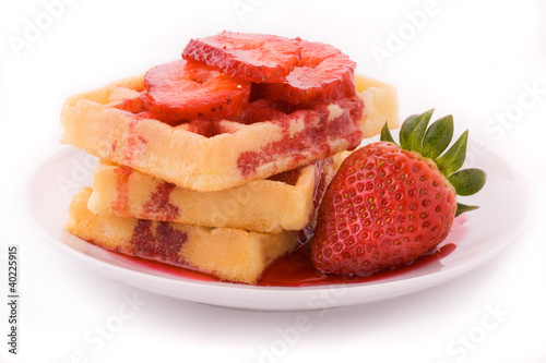 Waffles with syrup