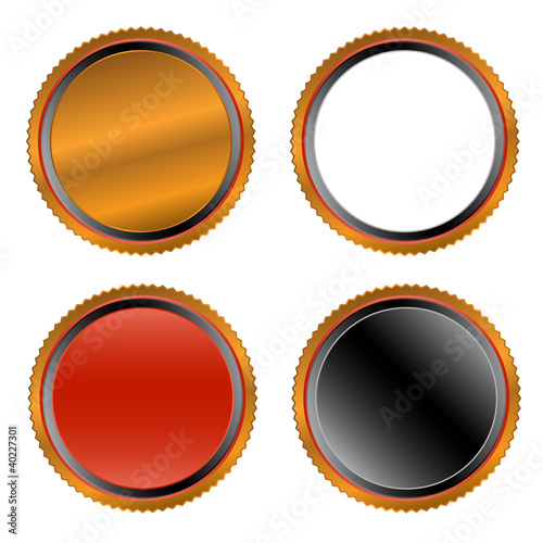 Four unique buttons