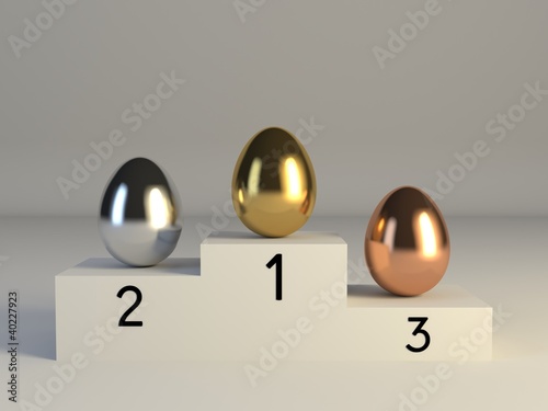 Fototapeta Naklejka Na Ścianę i Meble -  Easter eggs with high value