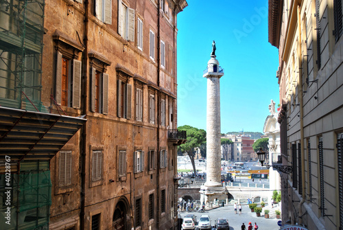 Trajan's Column in Rome photo