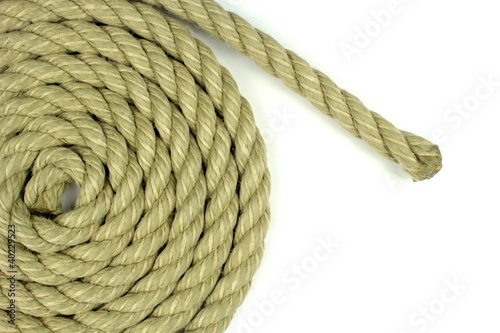 Rope on white background